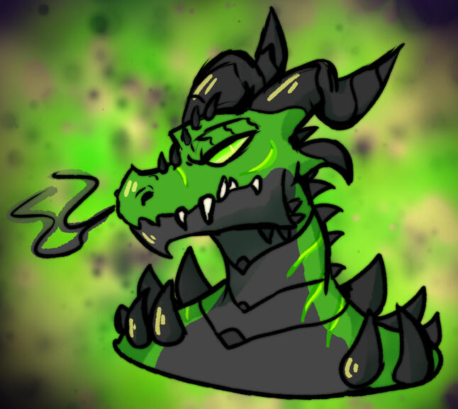 Art of Damian's dragon sona Daemon by Gravedog