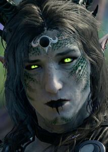 Screenshot of Damian's character Ingram in the game Baldur's Gate 3